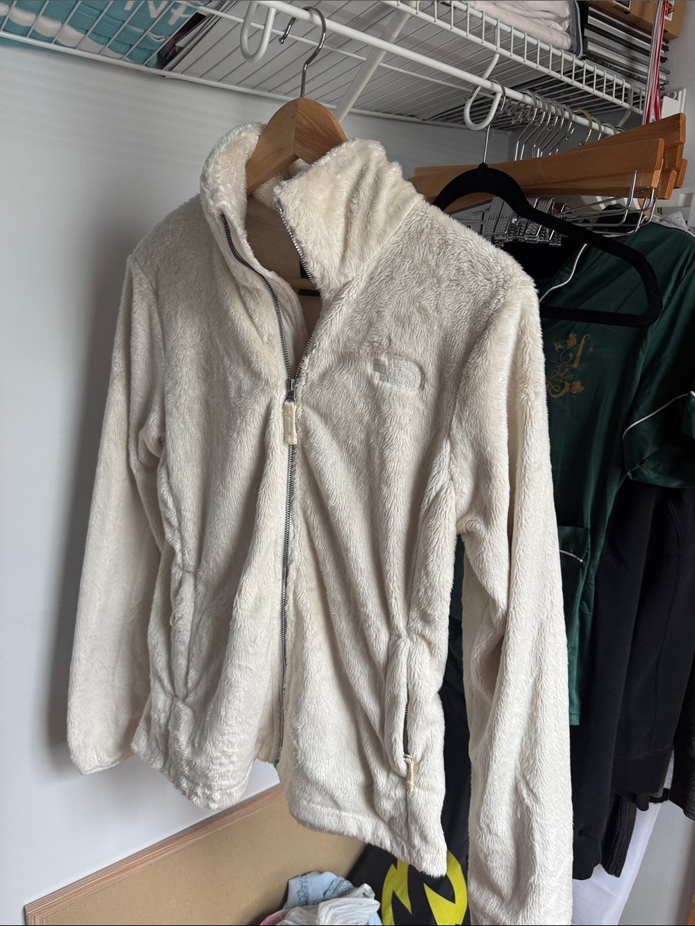 The North Face Cream Plush Full-Zip Women's Jacket